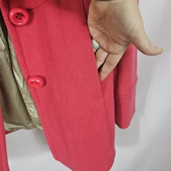 J. Crew Coral Pea Coat - Picture 5 of 11